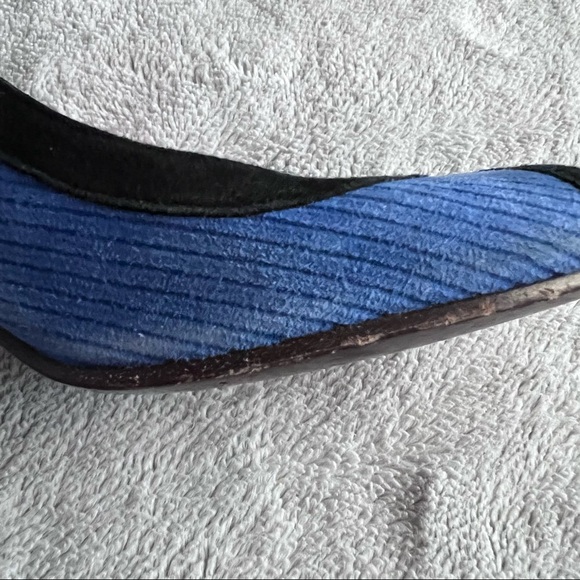 Marc Jacobs Vintage Y2K Corduroy Metallic Suede Mary Jane Pinup Heels 36.5 - Picture 10 of 17